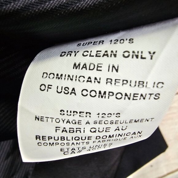 Lubiam Loro Piana Black Two Button Tuxedo Jacket, Men's 44L - Picture 9 of 12